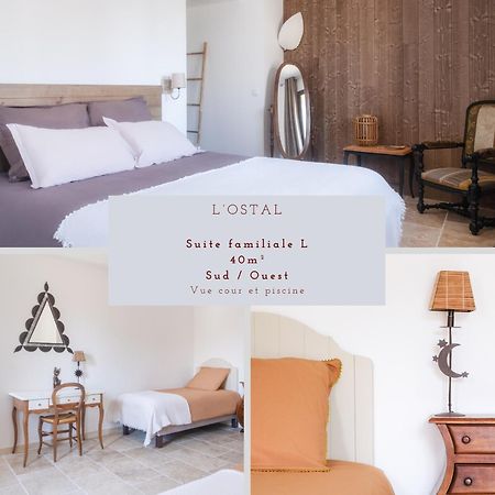 L'Ostal - Bed & Breakfast - Chambres Et Suites De 25 A 40M2 - Spa Saint-Hilaire-dʼOzilhan Zewnętrze zdjęcie