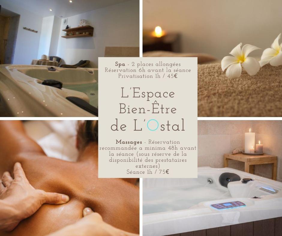 L'Ostal - Bed & Breakfast - Chambres Et Suites De 25 A 40M2 - Spa Saint-Hilaire-dʼOzilhan Zewnętrze zdjęcie