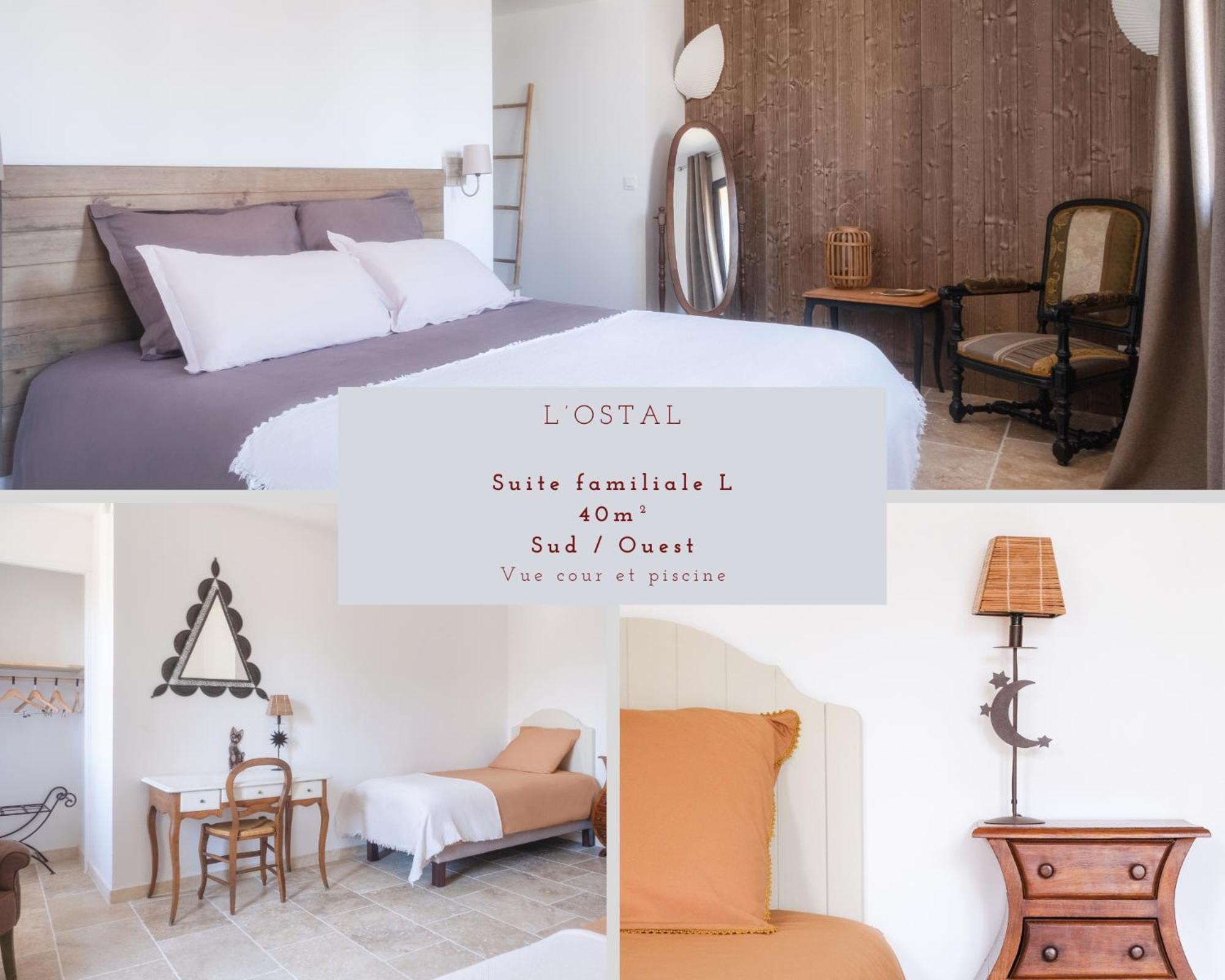 L'Ostal - Bed & Breakfast - Chambres Et Suites De 25 A 40M2 - Spa Saint-Hilaire-dʼOzilhan Zewnętrze zdjęcie
