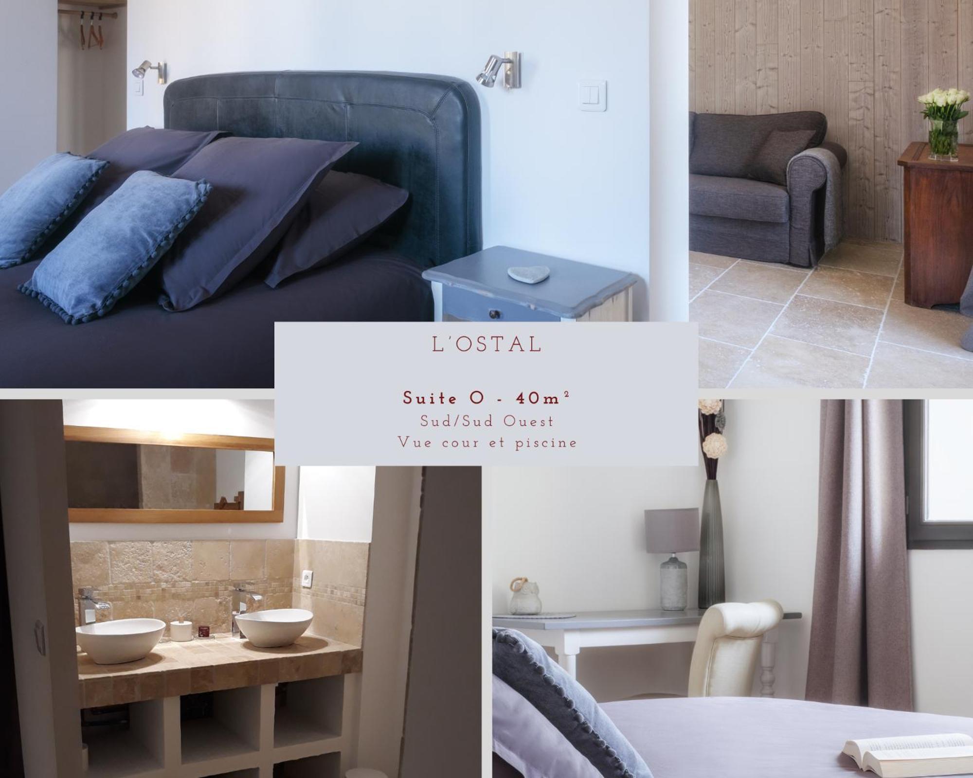 L'Ostal - Bed & Breakfast - Chambres Et Suites De 25 A 40M2 - Spa Saint-Hilaire-dʼOzilhan Zewnętrze zdjęcie